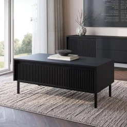 Meubella - Salontafel Orvana - Zwart - 100 cm