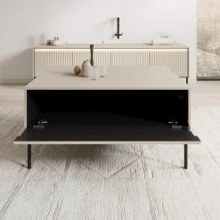 Meubella - Salontafel Timoteo - Beige - 100 cm