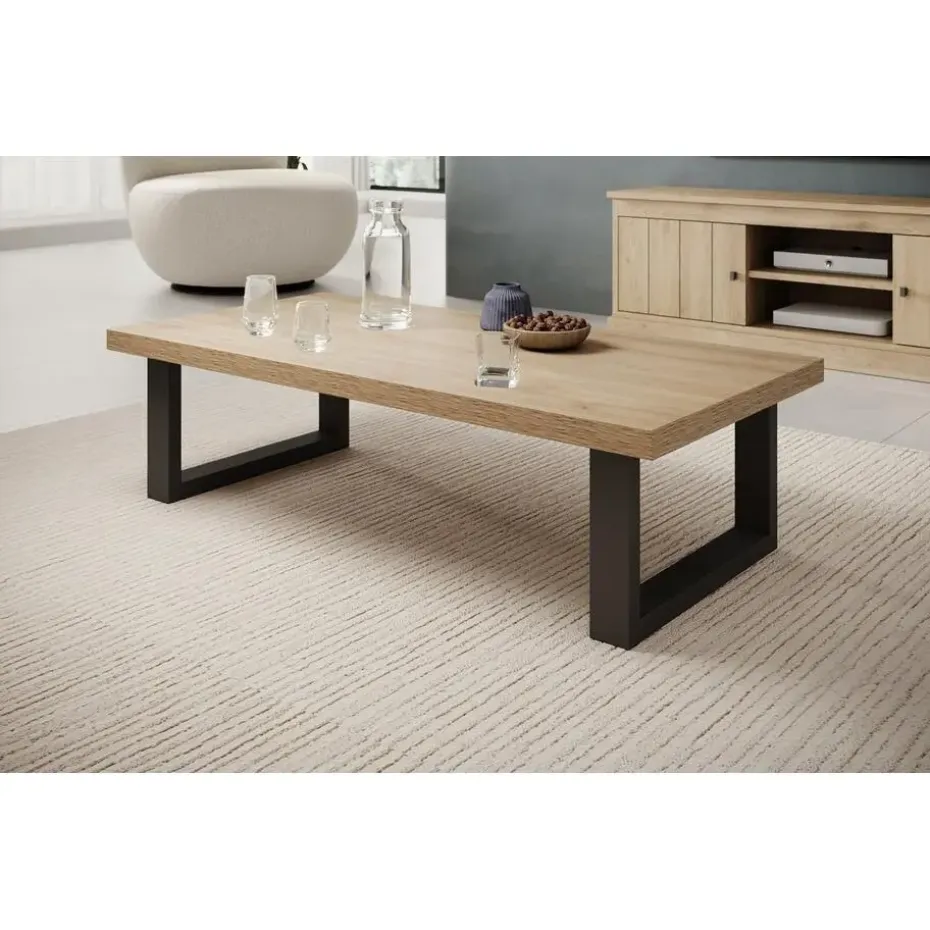 Meubella - Salontafel Vince - Eiken - 130 cm