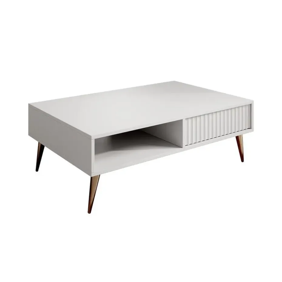 Meubella - Salontafel Winq - Wit - 102 cm