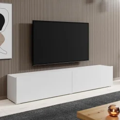 Meubella - TV-Meubel Asilento - Mat wit - 180 cm