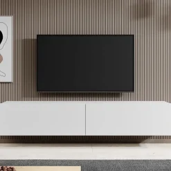 Meubella - TV-Meubel Asilento - Mat wit - 180 cm