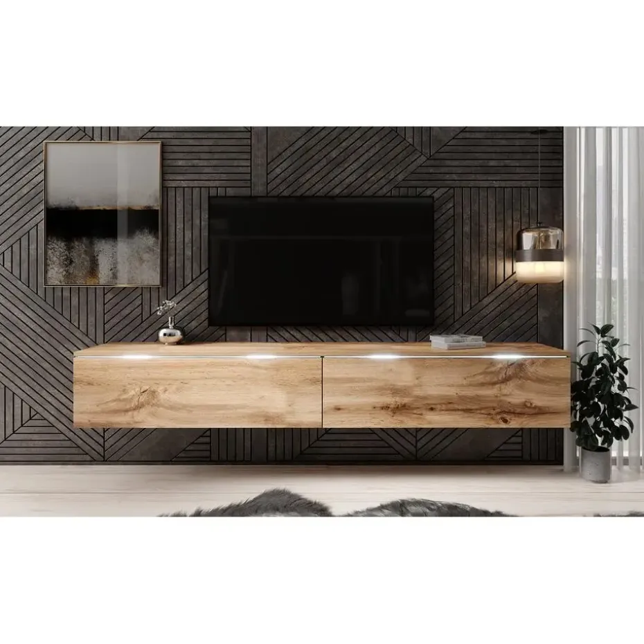 Meubella - TV-Meubel Dixon - Eiken - 180 cm