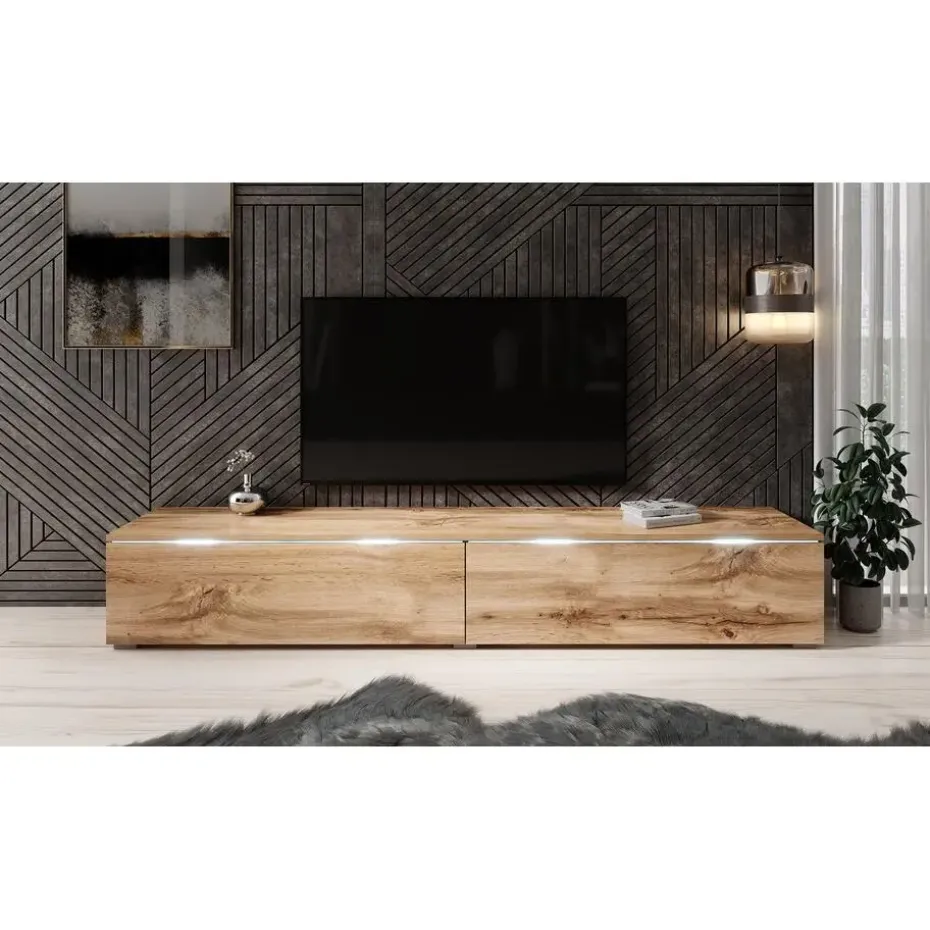 Meubella - TV-Meubel Dixon - Eiken - 180 cm