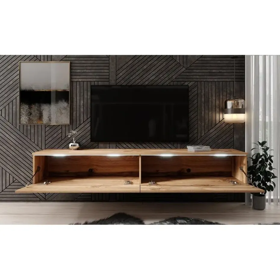 Meubella - TV-Meubel Dixon - Eiken - 180 cm