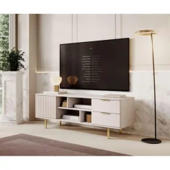 Meubella - TV-Meubel Nicola - Beige - 150 cm
