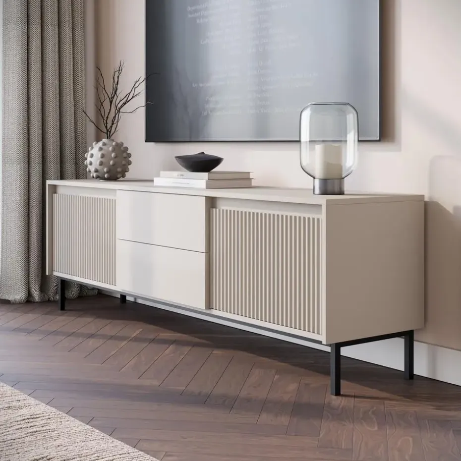 Meubella - TV-Meubel Orvana 2 - Beige - 174 cm