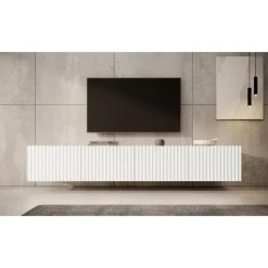 Meubella - TV-Meubel Pepinos - Wit - 200 cm