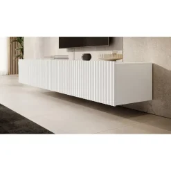 Meubella - TV-Meubel Pepinos - Wit - 200 cm