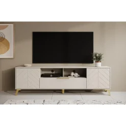 Meubella - TV-Meubel Xiano - Beige - 203 cm