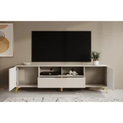 Meubella - TV-Meubel Xiano - Beige - 203 cm