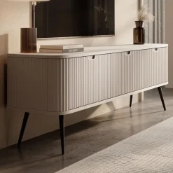 Meubella - TV-Meubel Zakari - Beige - 168 cm