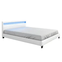 Meubella - Tweepersoonsbed Paris - Wit - 140x200 cm