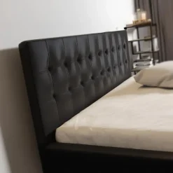 Meubella - Tweepersoonsbed Milo - Zwart - 180x200 cm