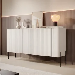 Meubella - Vivi - Dressoir - Beige - 150 cm