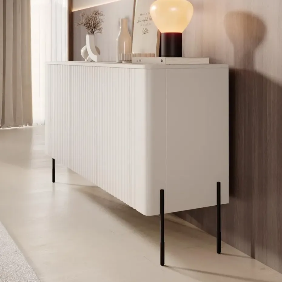 Meubella - Vivi - Dressoir - Beige - 150 cm