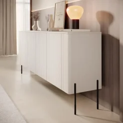 Meubella - Vivi - Dressoir - Beige - 190 cm