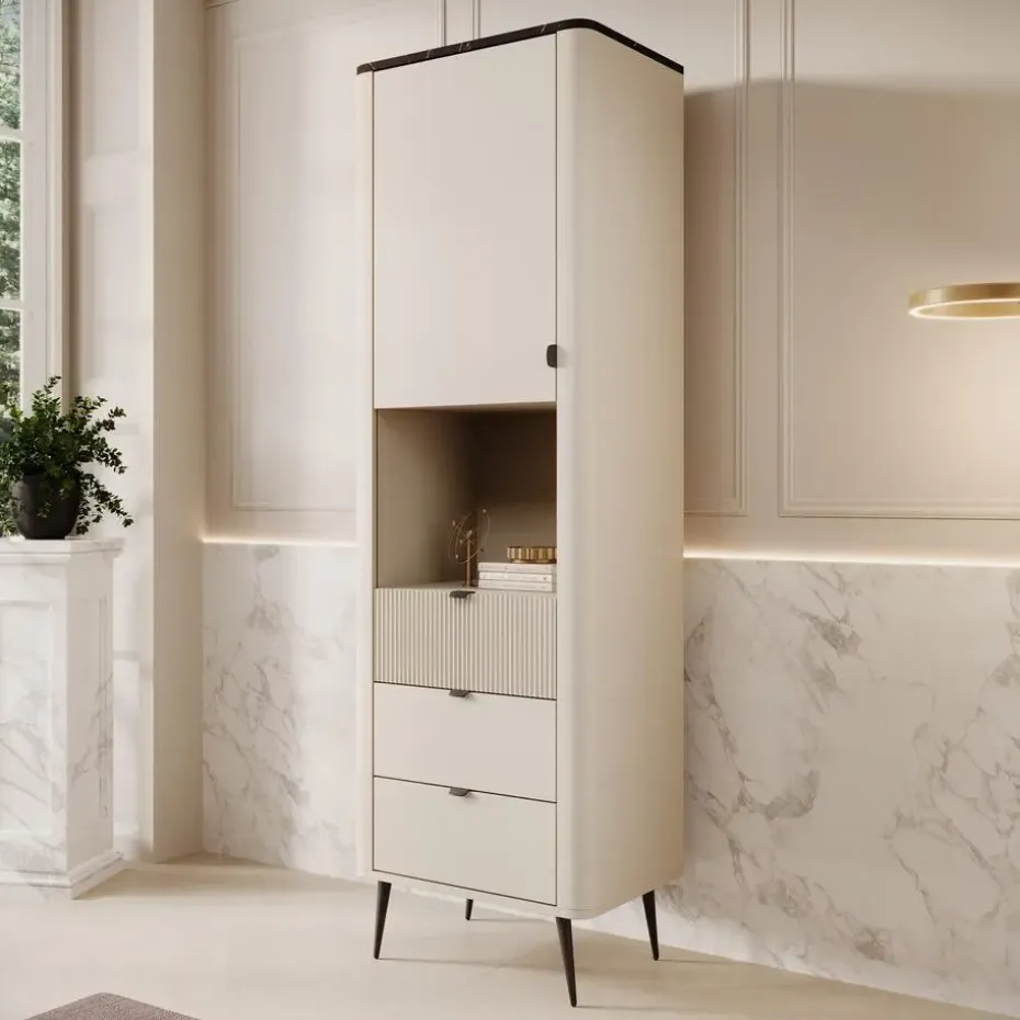 Meubella - Wandkast Mace - Beige - 60 cm