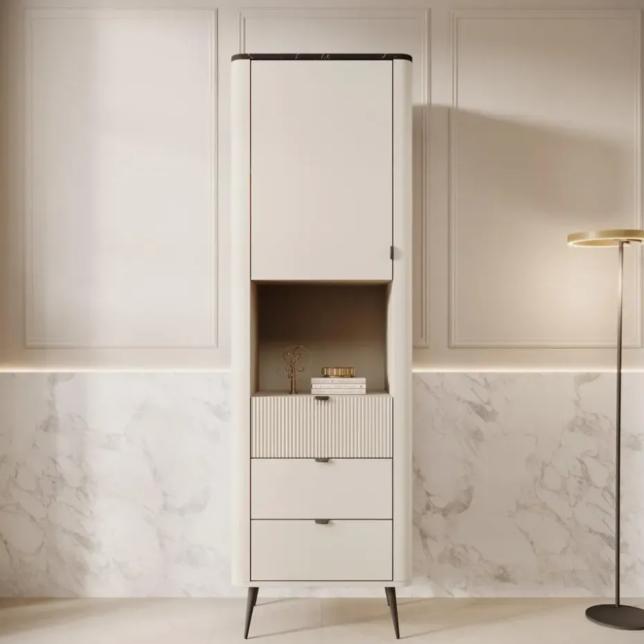 Meubella - Wandkast Mace - Beige - 60 cm