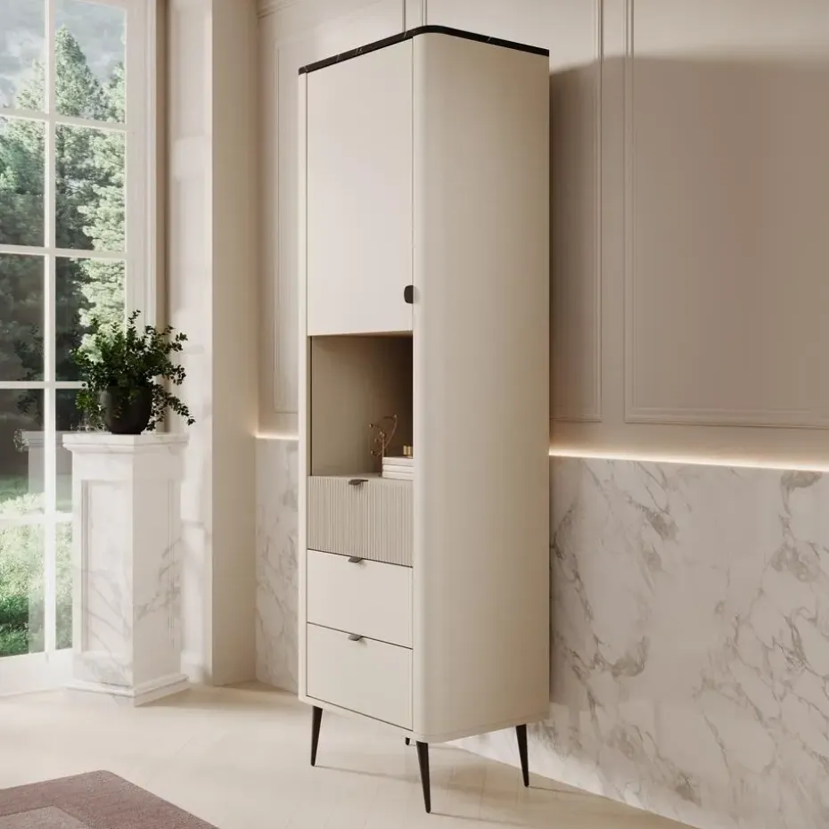 Meubella - Wandkast Mace - Beige - 60 cm