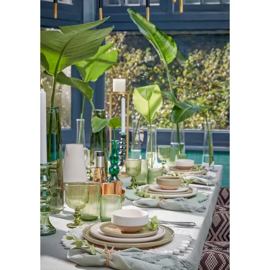 Mica Decorations Aletta Kandelaar - L15 x B15 x H48 cm - Metaal - Goud