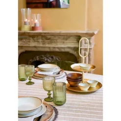 Mica Decorations Alivo Tafelkleed - L250 x B140 cm - Beige, Wit