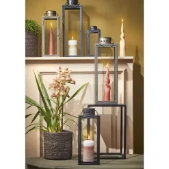 Mica Decorations Arzilla Lantaarn - L13,5 x B13 x H34,5 cm - Goud