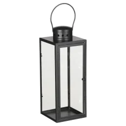 Mica Decorations Arzilla Lantaarn - L13,5 x B13 x H34,5 cm - Zwart