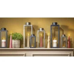 Mica Decorations Arzilla Lantaarn - L13,5 x B13 x H34,5 cm - Zwart