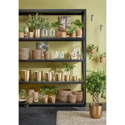 Mica Decorations Atlantic Plantenmand Set van 2 - Ø16 cm - Lichtbruin