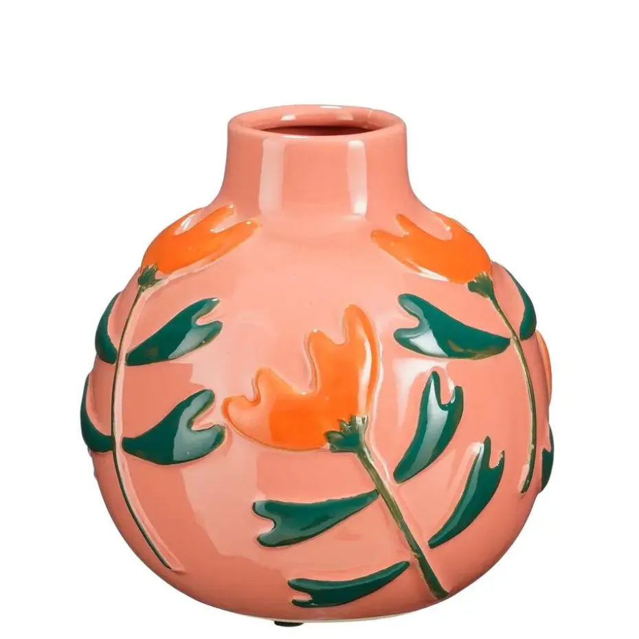 Mica Decorations Ava Vaas - H20 x Ø20 cm - Keramiek - Roze