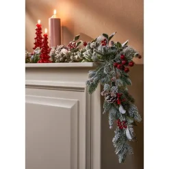 Mica Decorations Belfort Guirlande - L178 cm - Groen