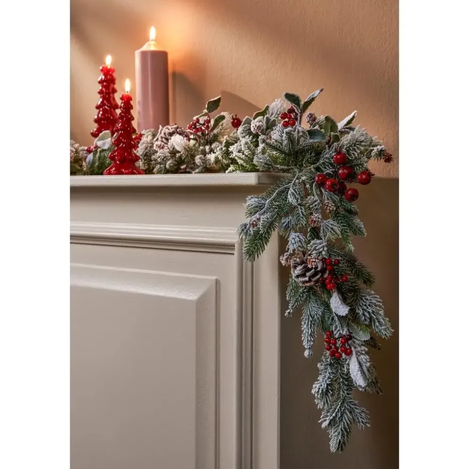 Mica Decorations Belfort Guirlande - L178 cm - Groen