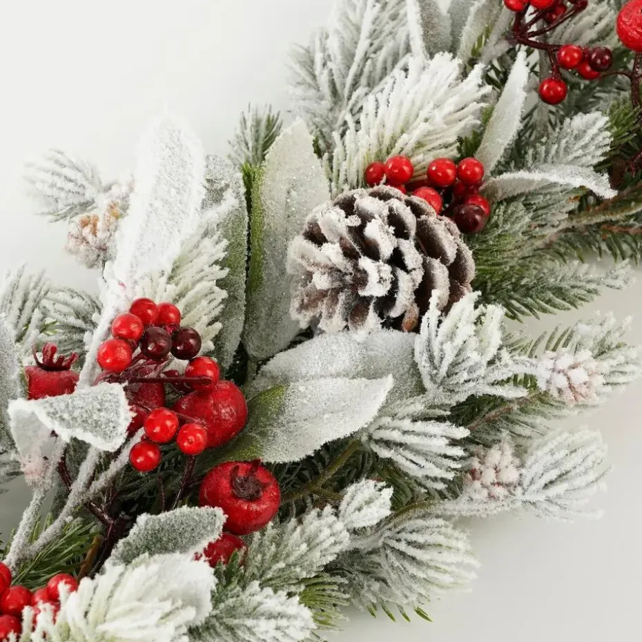 Mica Decorations Belfort Guirlande - L178 cm - Groen