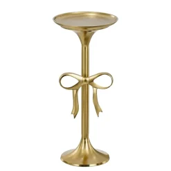 Mica Decorations Bijzettafel - H57 x Ø25 cm - Gerecycled Aluminium - Goud