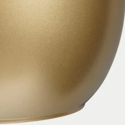 Mica Decorations Bloempot - goudkleurig - keramiek - 25 x 23 cm