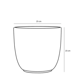 Mica Decorations Bloempot - goudkleurig - keramiek - 25 x 23 cm