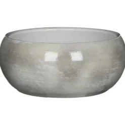 Mica Decorations Bloempot - grijs - keramiek - 28 x 12 cm