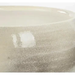 Mica Decorations Bloempot - grijs - keramiek - 28 x 12 cm