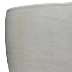 Mica Decorations Bloempot - lichtgrijs - keramiek - 28 x 26 cm