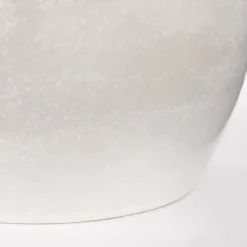 Mica Decorations Bloempot - lichtgrijs - keramiek - 28 x 26 cm