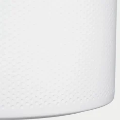 Mica Decorations Bloempot - wit relief keramiek - 17 x19 cm