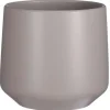 Mica Decorations Bloempot - taupe - mat - keramiek - 23 x 21 cm