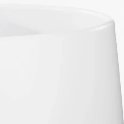 Mica Decorations Bloempot - wit - mat - keramiek - H26/D28 cm