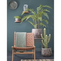 Mica Decorations Bloempot - koperkleurig - keramiek - 25 x 20 cm