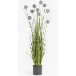 Mica Decorations Bloempot - donkergrijs - mat - keramiek - 23 x 21 cm