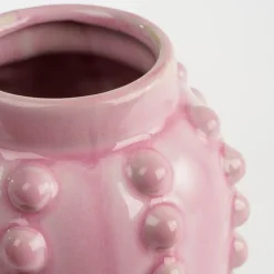 Mica Decorations Boaz Vaas - H30 x Ø11 cm - Keramiek - Roze