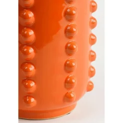 Mica Decorations Boaz Vaas - H30 x Ø11 cm - Keramiek - Oranje