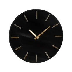 Mica Decorations Brixen Wandklok - Ø35,5 cm - Zwart