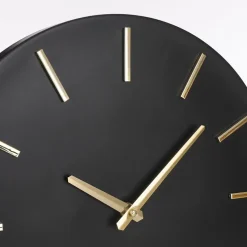 Mica Decorations Brixen Wandklok - Ø35,5 cm - Zwart